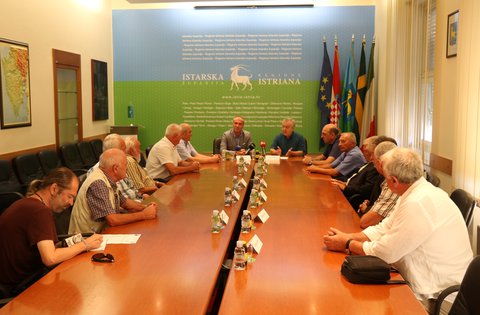 Ricevimento per la 119-a brigata dell'Esercito croato in occasione del suo 28-mo anniversario d'istituzione