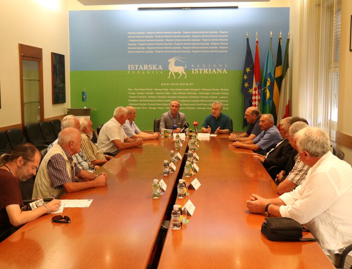 Ricevimento per la 119-a brigata dell'Esercito croato in occasione del suo 28-mo anniversario d'istituzione
