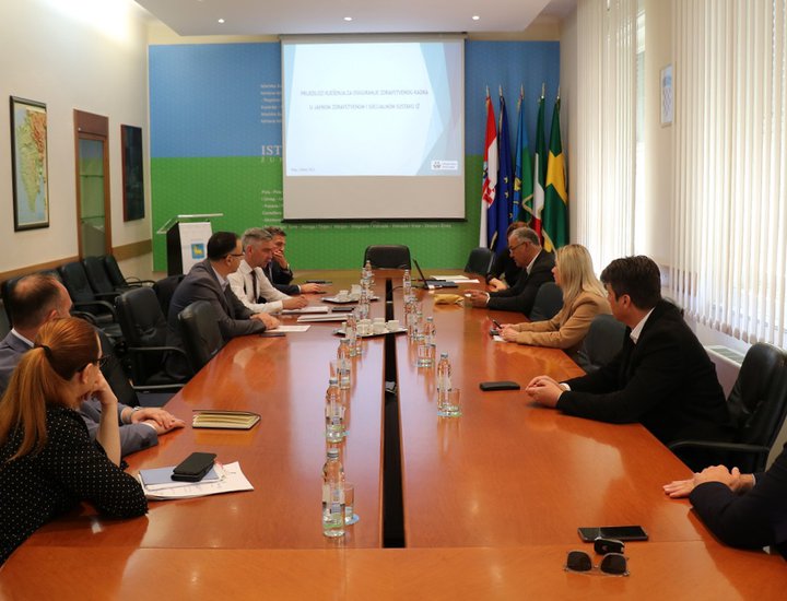 incontro coordinativo tra il presidente Miletić e i sindaci dell'Istria