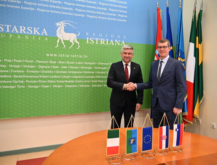 Župan Miletić  upriličio prijem  za veleposlanika Slovenije Nj. E. Gašpera Dovžana