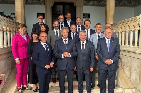 Il presidente del Governo della Repubblica di Croazia a Parenzo all’incontro con il presidente della Regione Miletić e il sindaco Peršurić