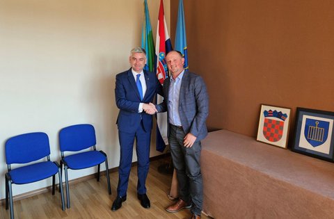 Il presidente Miletić in visita ufficiale al Comune di Marzana