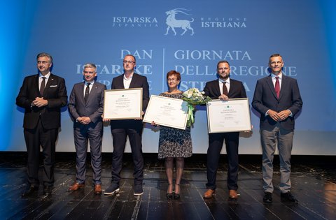 Rudan d.o.o., NK Brtonigla-Nova Vas i Sigurna kuća Istre dobitnici priznanja Istarske županije