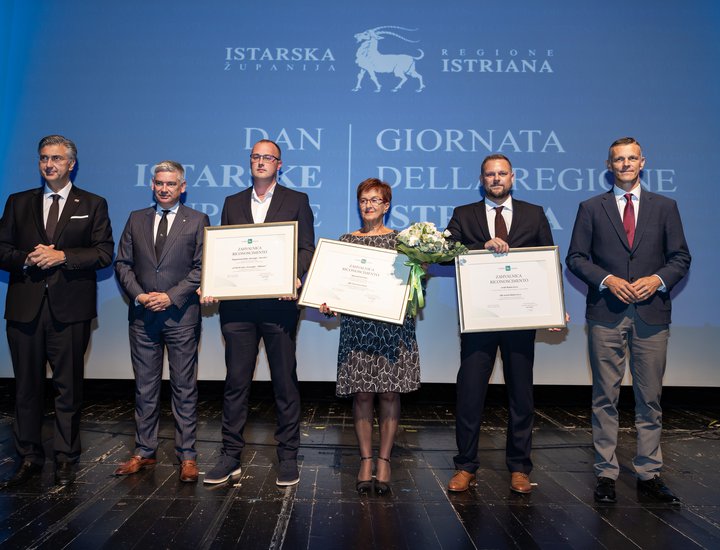 Rudan d.o.o., NK Brtonigla-Nova Vas i Sigurna kuća Istre dobitnici priznanja Istarske županije