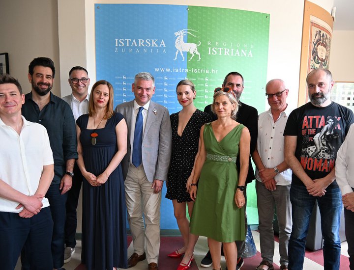 I rappresentanti del 72º  Festival del cinema di Pola ricevuti dal presidente della Regione Istriana Boris Miletić