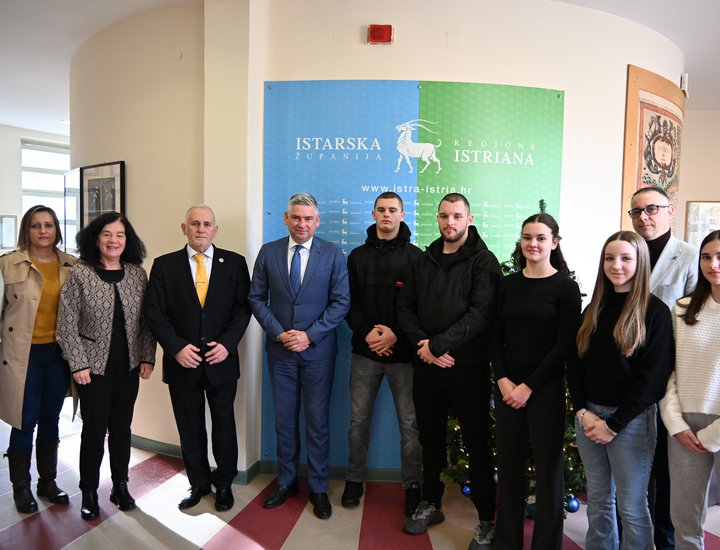 Održan prijem za hrvatske reprezentativce iz Istre, osvajače medalja s ITF Taekwon-Do Svjetskog prvenstva u Poreču