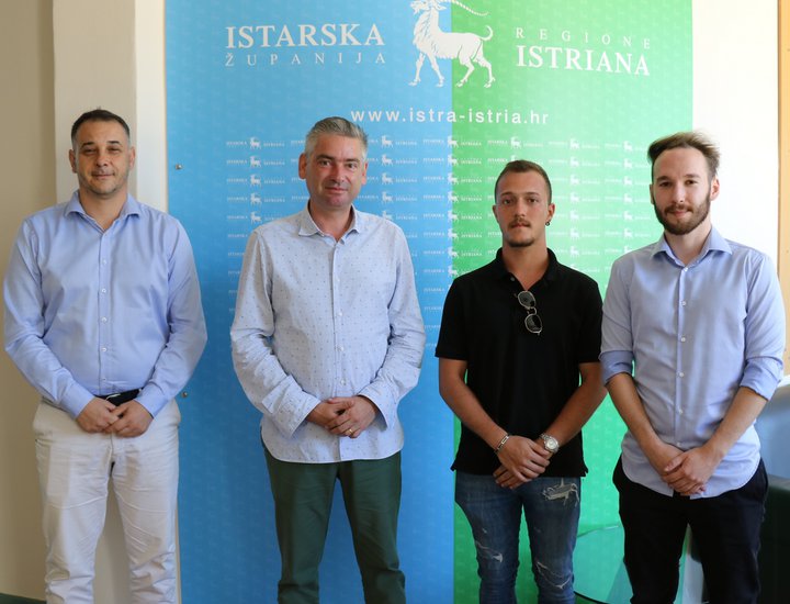 Župan Miletić upriličio prijem za novo predsjedništvo Kluba studenata Istre „Mate Balota“