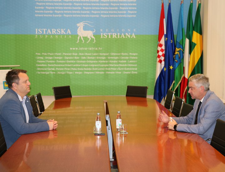 Župan Miletić primio novog ravnatelja Opće Bolnice Pula Andreja Angelinija
