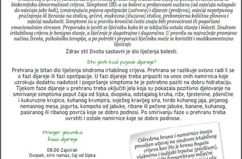 Edukativni materijali vezani za dijetoterapiju bolesnika