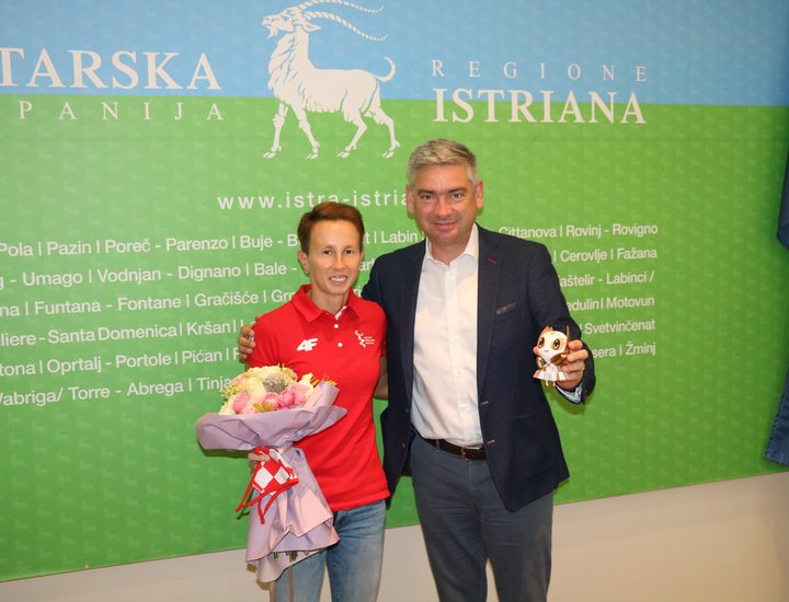 Ricevimento dal presidente Miletić per Mikela Ristoski: con costanza e impegno si ottengono grandi risultati!