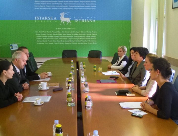 Delegazione della regione della Maloposka in visita alla Regione Istriana