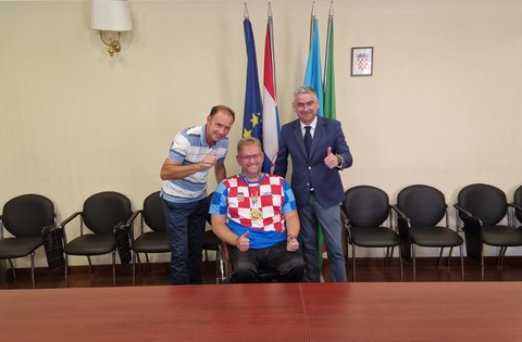 Župan Miletić upriličio prijem za europskog prvaka u paraboćanju Davora Komara