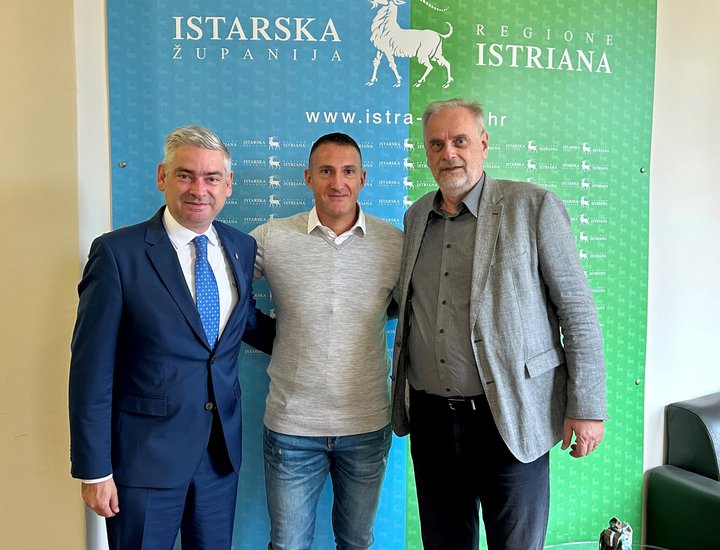 Župan Miletić i predsjednik Sportske zajednice Pavičević upriličili prijem za Giovannija Cernogoraza