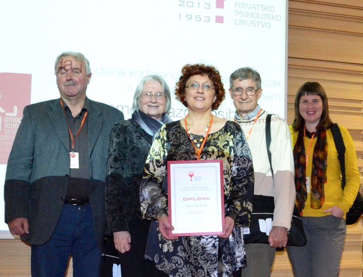 A Sonja Grozić-Živolić il riconoscimento della Società croata degli psicologi "Marulić: Fiat Psychologia"