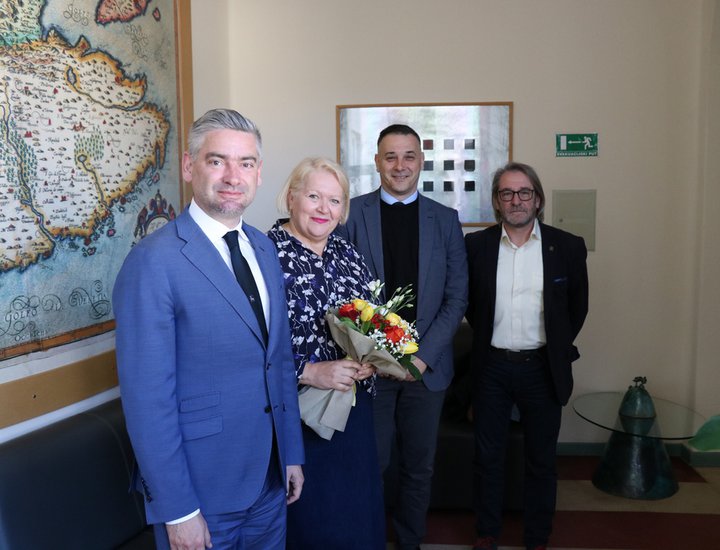Il presidente Miletić ha organizzato un ricevimento per Gordana Restović