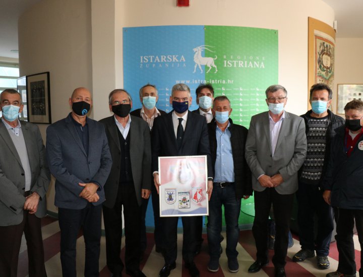 Il presidente Miletić ha organizzato un ricevimento per la 154ª brigata dell'Esercito croato