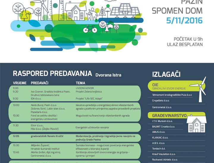 Energetski dan Grada Pazina - energetska učinkovitost i korištenje obnovljivih izvora energije