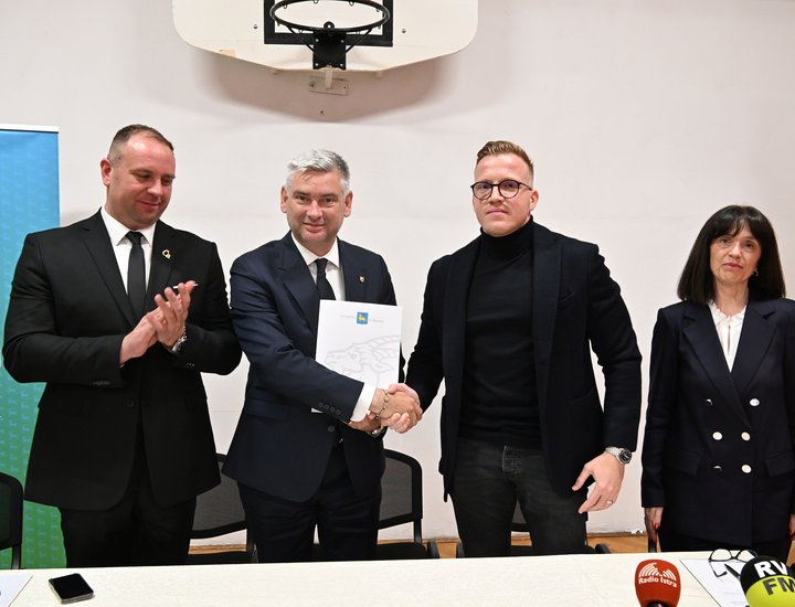 Potpisan ugovor o rekonstrukciji i dogradnji OŠ Vladimira Gortana u Žminju te izgradnji školske sportske dvorane vrijedan gotovo 11 milijuna eura