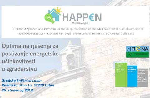 Najava: Održavanje seminara o optimalnim rješenjima za postizanje energetske učinkovitosti u zgradarstvu (26.11.2018. u Labinu)