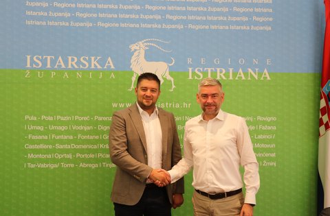 Il presidente Miletić ha ricevuto il giovane agricoltore premiato Ivan Ipša