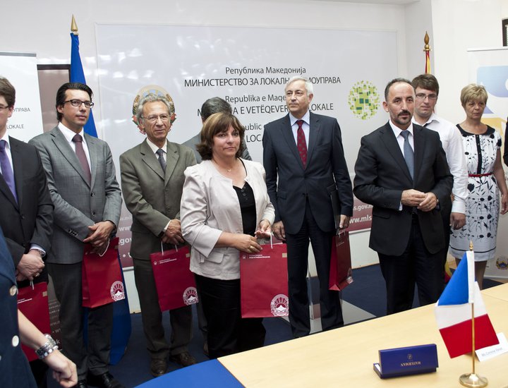 Il presidente dell'ALDA Oriano Otočan in visita alla Macedonia