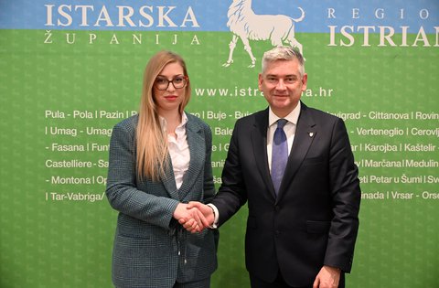 Istarski župan Boris Miletić održao radni sastanak s načelnicom Općine Lupoglav Ivom Šuperinom