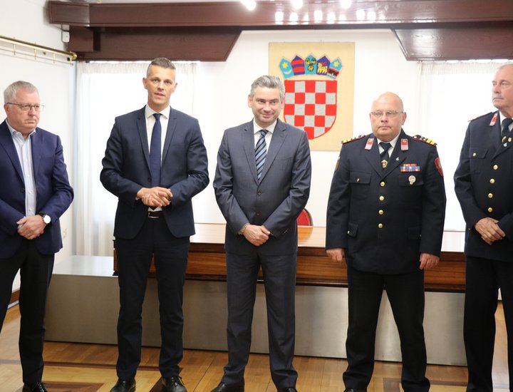 Ricevimento organizzato dalla Regione Istriana e dalla Città di Pola in vista della Giornata dei vigili del fuoco