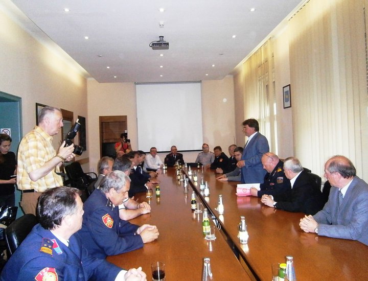 Pola: Ricevimento per i vigili del fuoco in occasione di S. Floriano