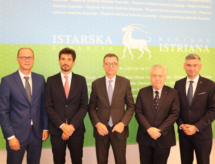 L'Ambasciatore della Repubblica Italiana nella sua prima visita alla Regione Istriana