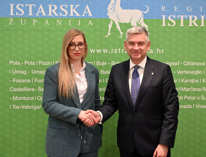Istarski župan Boris Miletić održao radni sastanak s načelnicom Općine Lupoglav Ivom Šuperinom