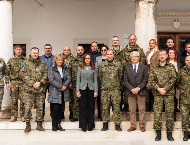 Ricevimento congiunto della Regione Istriana e della Città di Pola per la 24ª generazione della Scuola di guerra "Ban Josip Jelačić"