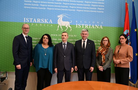 Energetika gospodarstvo i dvojezičnost u fokusu susreta župana  Miletića i veleposlanika Republike Italije u Republici Hrvatskoj Trichila