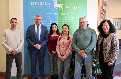 Župan Boris Miletić održao prijem za hrvatske reprezentativce u daljinskom jahanju iz Istre