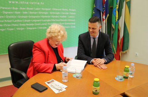 Il Presidente della Regione Istriana ha ricevuto la Presidente del club BPW Pola Alida Perkov