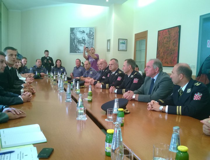 Ricevimento dal Presidente della Regione Istriana per i rappresentanti della Polizia in occasione della Giornata di S. Michele
