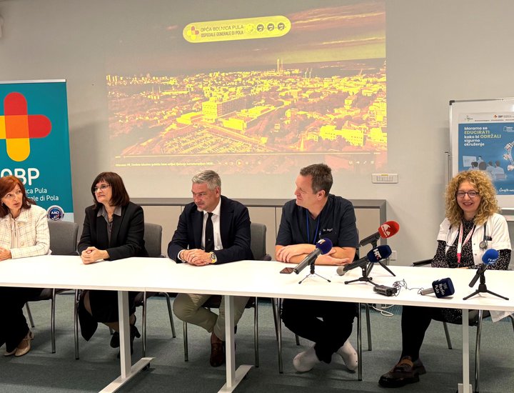 Župan Miletić: Istarska županija ulaže u zdravlje i zato smo Općoj bolnici Pula omogućili nabavku ledenih kapa za onkološke pacijente