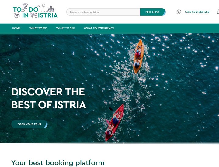 Platforma To do in istria umrežava destinaciju i pruža jedinstveno korisničko iskustvo