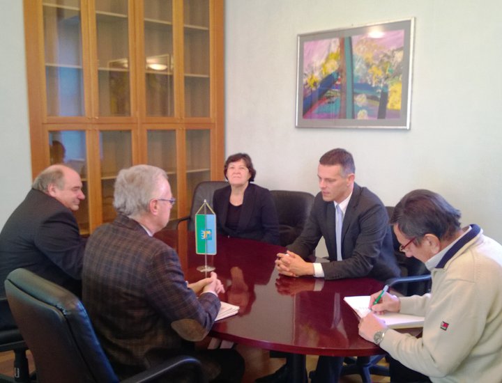 Il Presidente della Regione Valter Flego e la Vicepresidente Viviana Benussi hanno ricevuto l'ex rettore e quello attuale dell'Università di Pola
