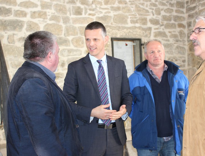 Il presidente Flego all'incontro di lavoro con i rappresentanti del Comune di Gallignana (Gračišće)