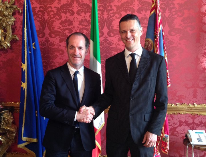 Il Presidente Flego nella sua prima visita ufficiale alla Regione Veneto