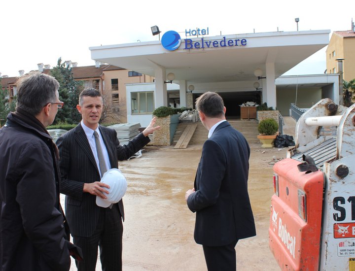 Il Presidente Flego e collaboratori in visita al Comune di Medulin