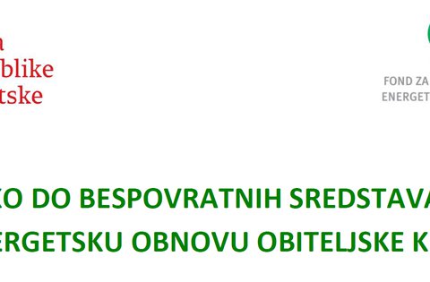 Kako do bespovratnih sredstava za energetsku obnovu obiteljskih kuća