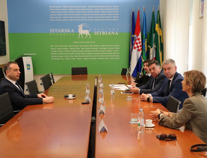 Ravnatelj Zavoda za prostorni razvoj Republike Hrvatske Bojan Linardić na radnom sastanku u Istarskoj županiji