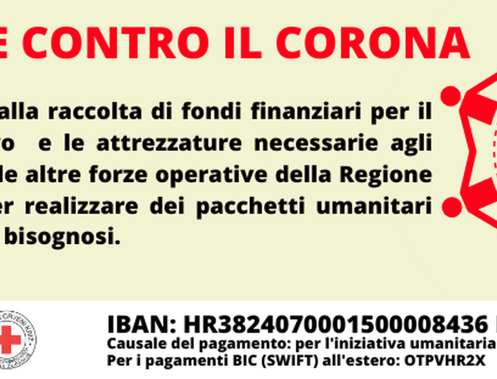 Parte la grande iniziativa umanitaria in Istria "Assieme contro il corona"