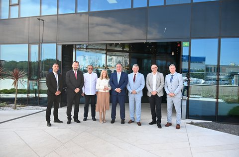Il Presidente della Regione Istriana Miletić in visita al Gruppo Uniline