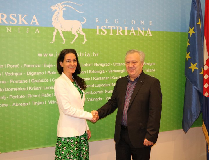 Prima visita ufficiale dell'ambasciatrice della Svizzera alla Regione Istriana